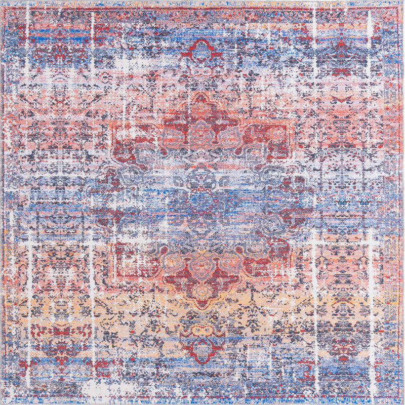 Baroque Era Collection Area Rug - Versailles (Autumn) Square Autumn  lifestyle 9