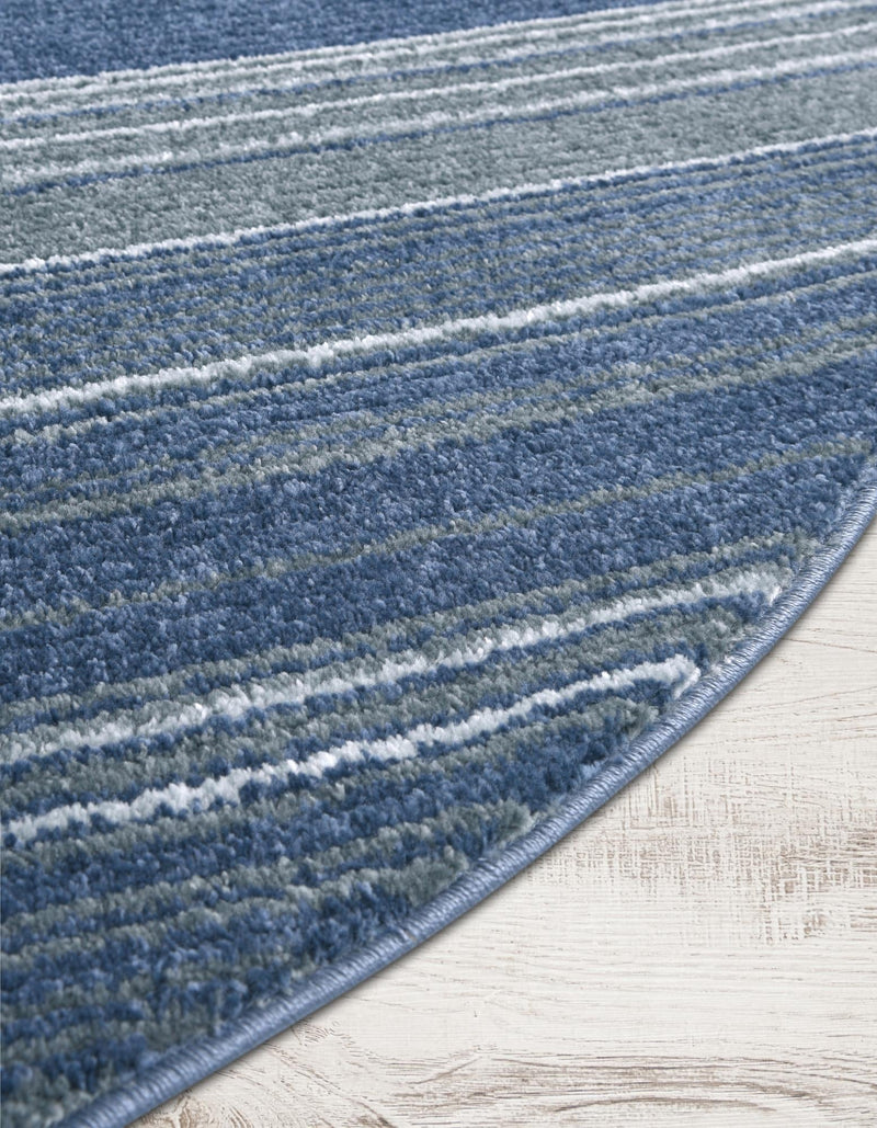 Jewel Oasis Collection Area Rug - Sapphire (Blue) Oval Blue  lifestyle 28
