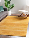 Jewel Oasis Collection Area Rug - Sapphire (Yellow) Rectangle Yellow  lifestyle 2