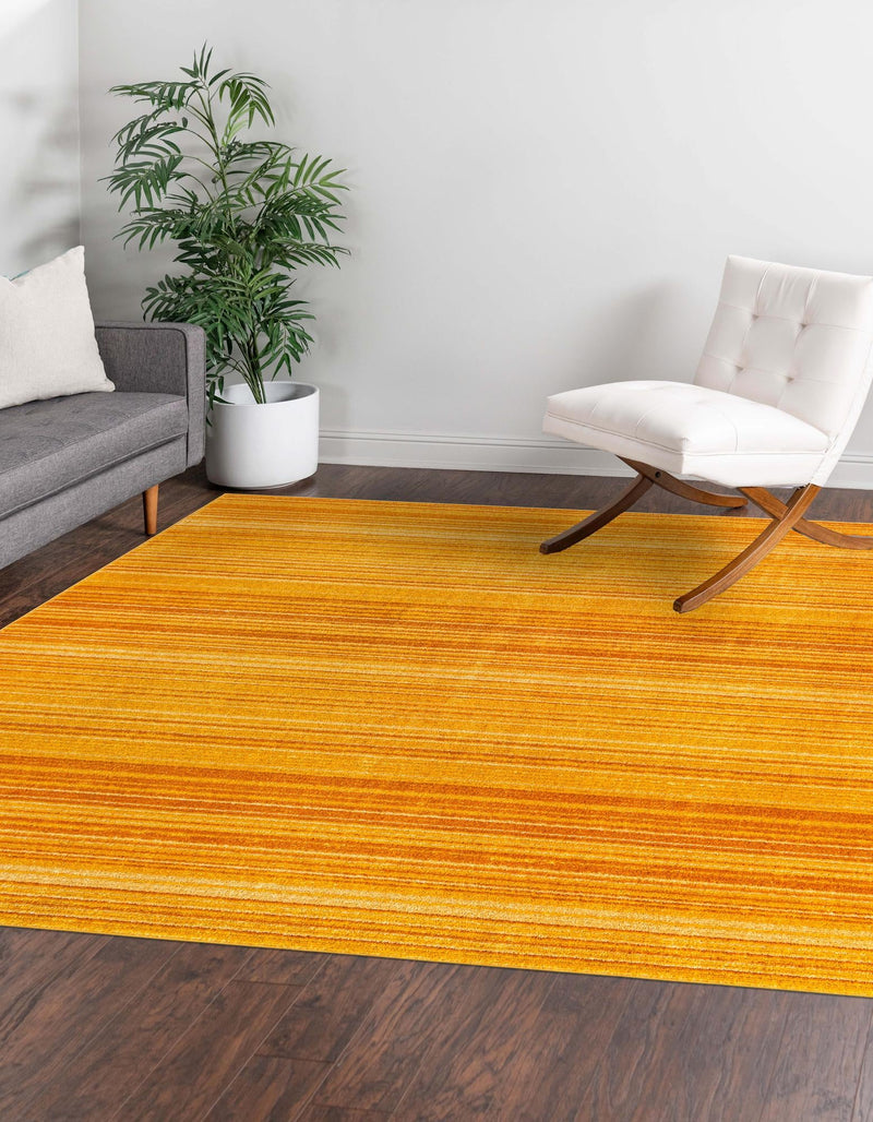 Jewel Oasis Collection Area Rug - Sapphire (Yellow) Square Yellow  lifestyle 17