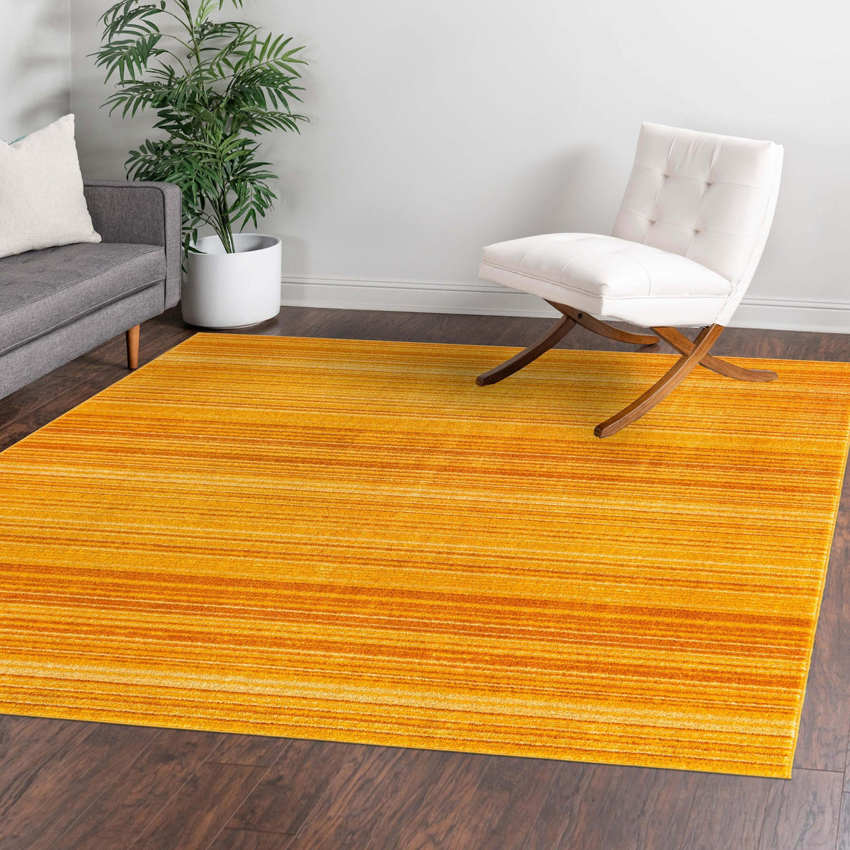 Jewel Oasis Collection Area Rug - Sapphire (Yellow) Square Yellow  lifestyle 51