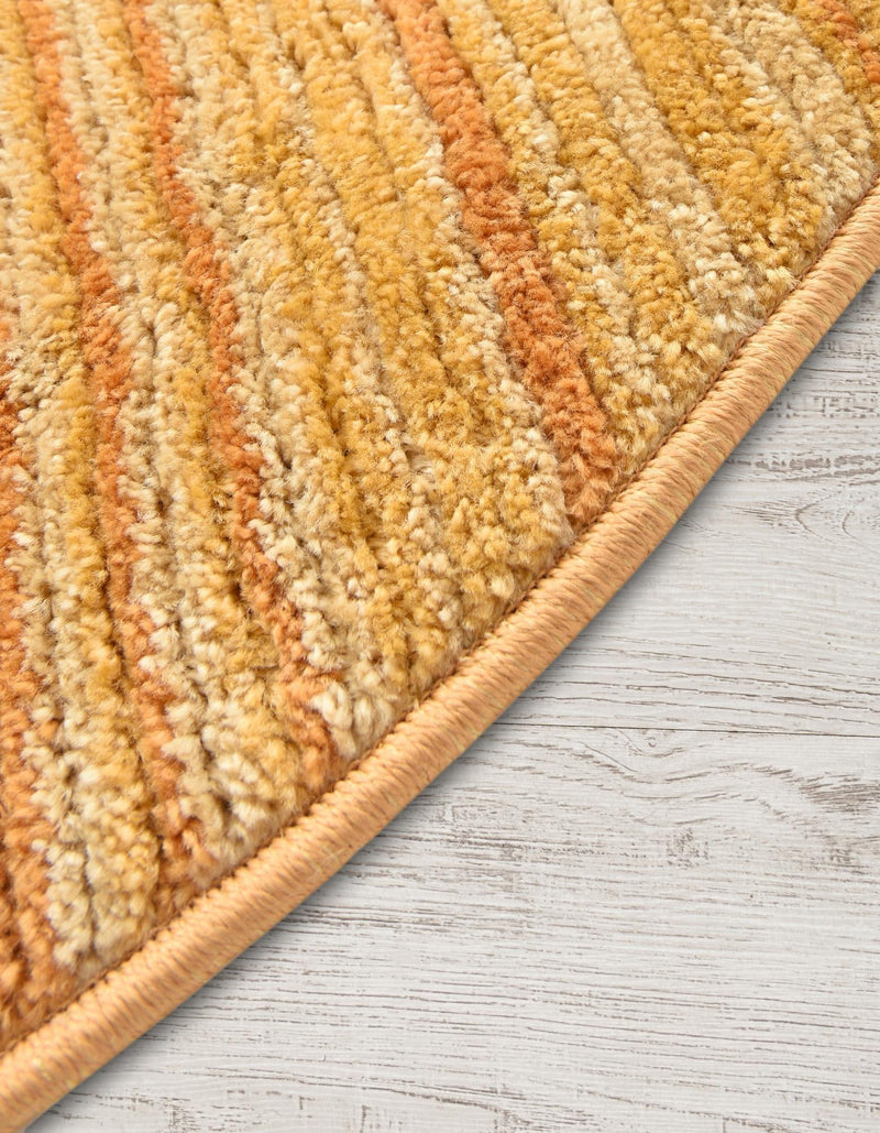 Jewel Oasis Collection Area Rug - Sapphire (Yellow) Oval Yellow  lifestyle 25