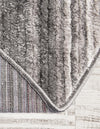 Jewel Oasis Collection Area Rug - Sapphire (Gray) Round Gray  lifestyle 32