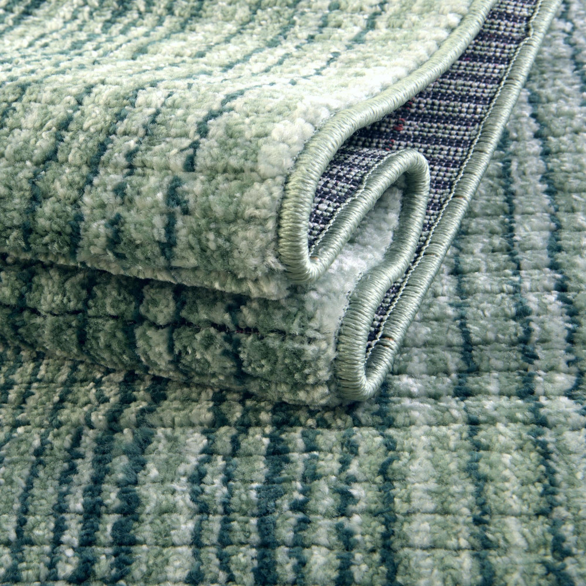 Jewel Oasis Collection Area Rug - Sapphire (Green) Rectangle Green  lifestyle 12