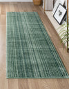 Jewel Oasis Collection Area Rug - Sapphire (Green) Runner Green  lifestyle 23