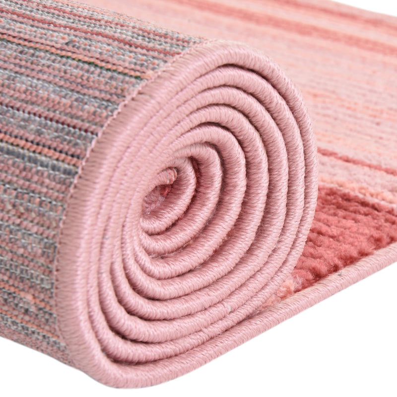 Jewel Oasis Collection Area Rug - Sapphire (Rusty Pink Rose) Rectangle Rusty Pink Rose  lifestyle 11