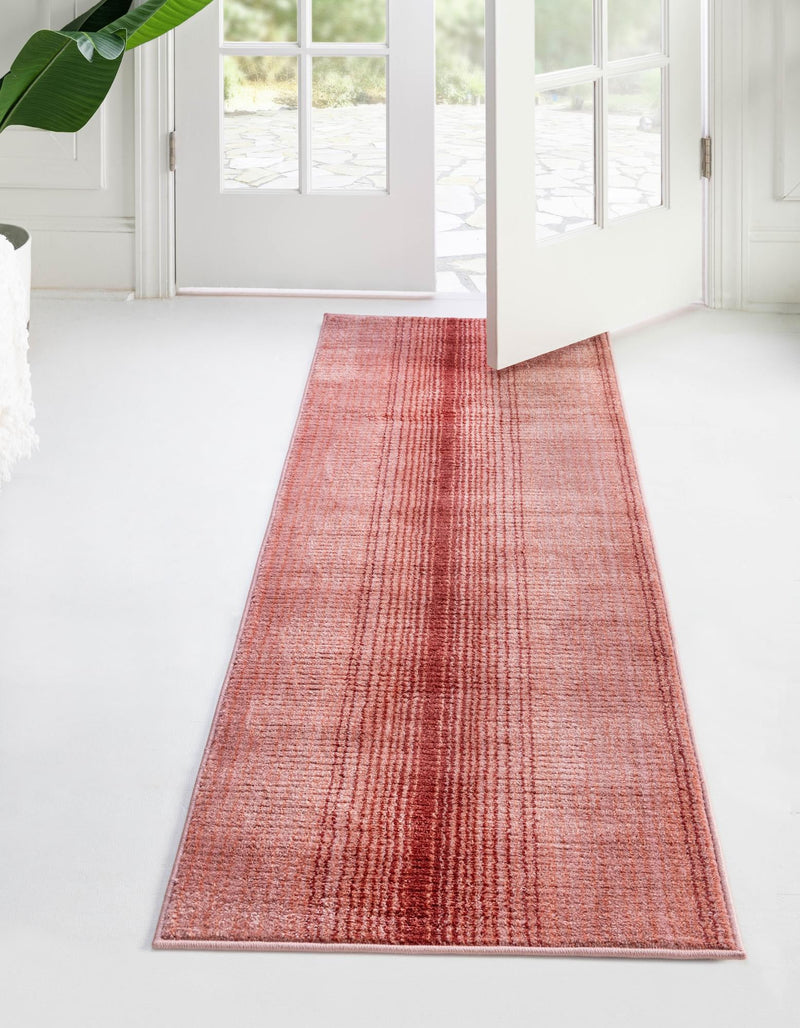 Jewel Oasis Collection Area Rug - Sapphire (Rusty Pink Rose) Runner Rusty Pink Rose  lifestyle 23