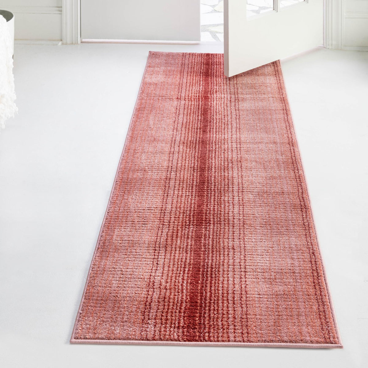 Jewel Oasis Collection Area Rug - Sapphire (Rusty Pink Rose) Runner Rusty Pink Rose  lifestyle 82