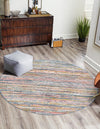 Jewel Oasis Collection Area Rug - Sapphire (Multi) Round Multi  lifestyle 21