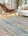 Jewel Oasis Collection Area Rug - Sapphire (Multi) Square Multi  lifestyle 29