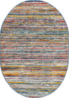 Jewel Oasis Collection Area Rug - Sapphire (Multi) Oval Multi  lifestyle 18