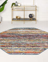 Jewel Oasis Collection Area Rug - Sapphire (Multi) Octagon Multi  lifestyle 23