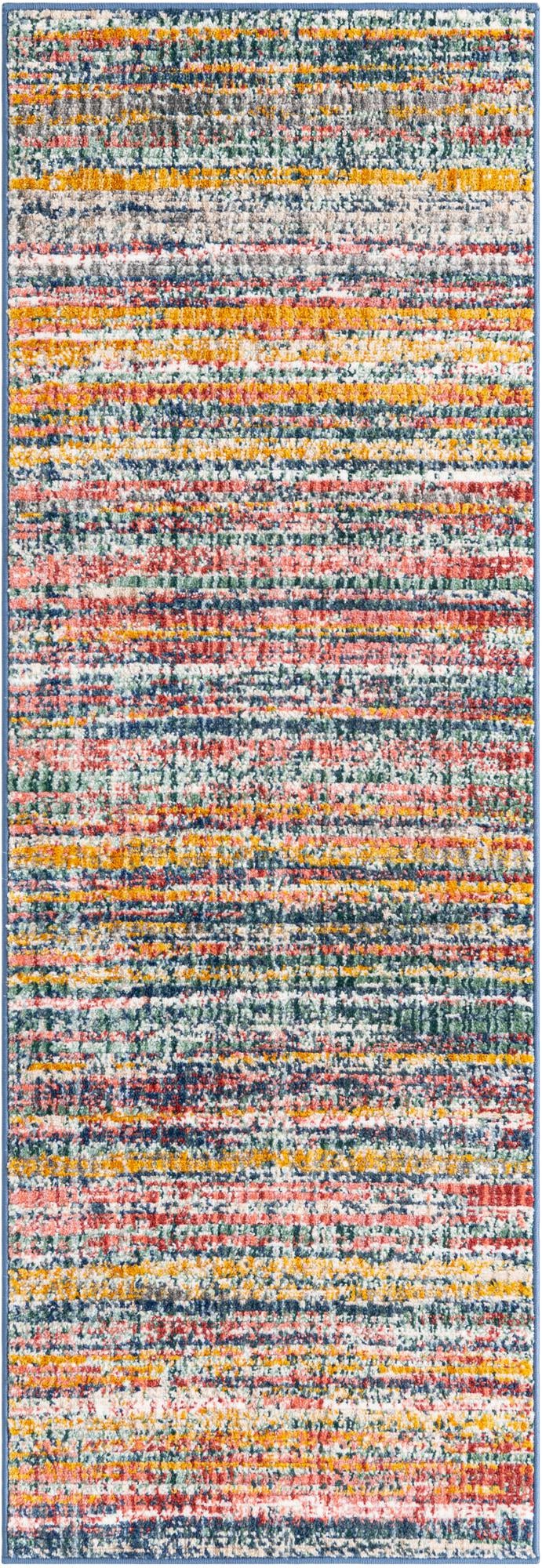 Jewel Oasis Collection Area Rug - Sapphire (Multi) Runner Multi  lifestyle 20