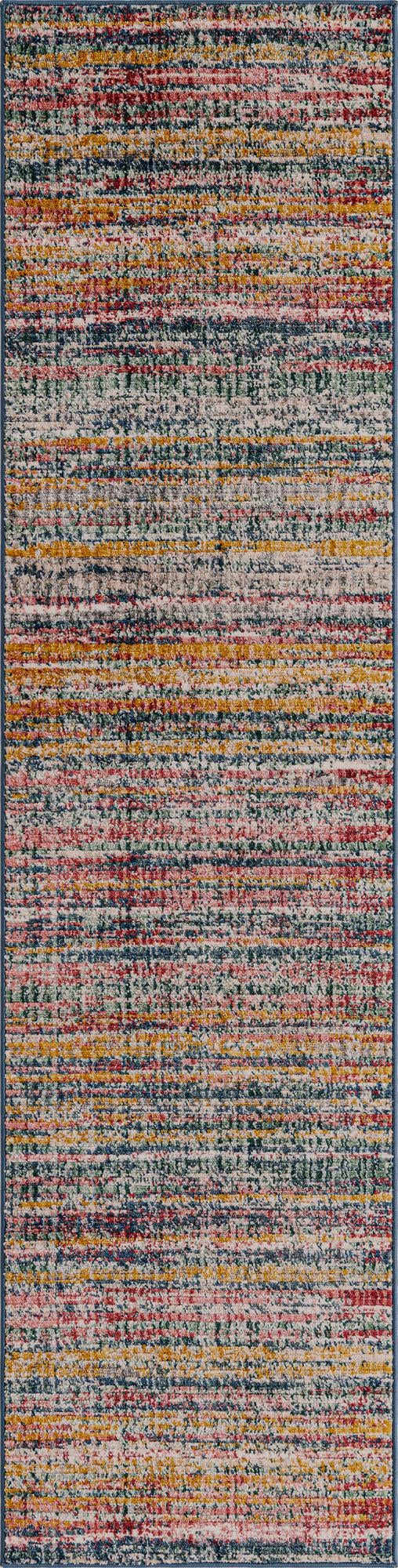 Jewel Oasis Collection Area Rug - Sapphire (Multi) Runner Multi  lifestyle 53