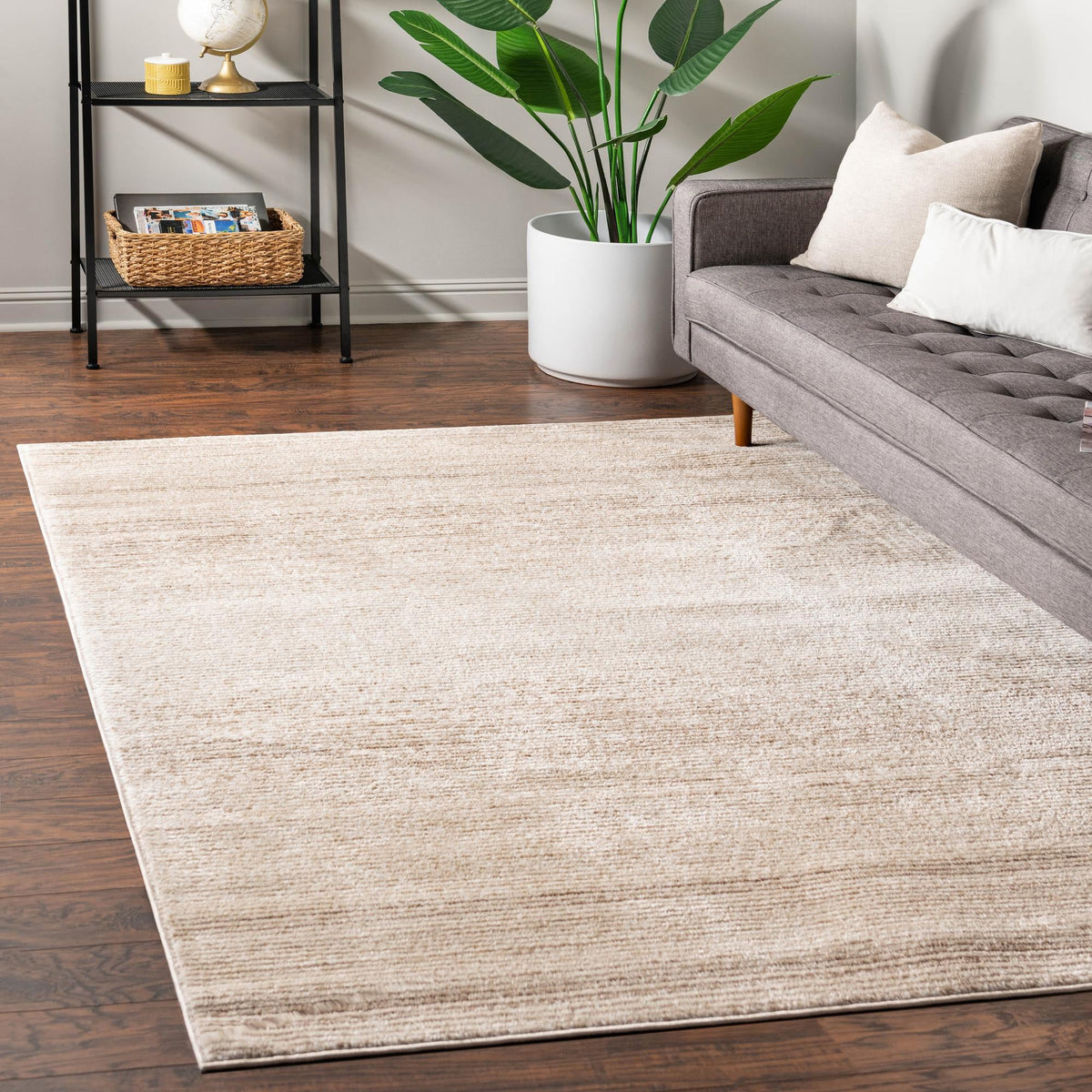 Jewel Oasis Collection Area Rug - Sapphire (Ivory) Rectangle Ivory  lifestyle 14