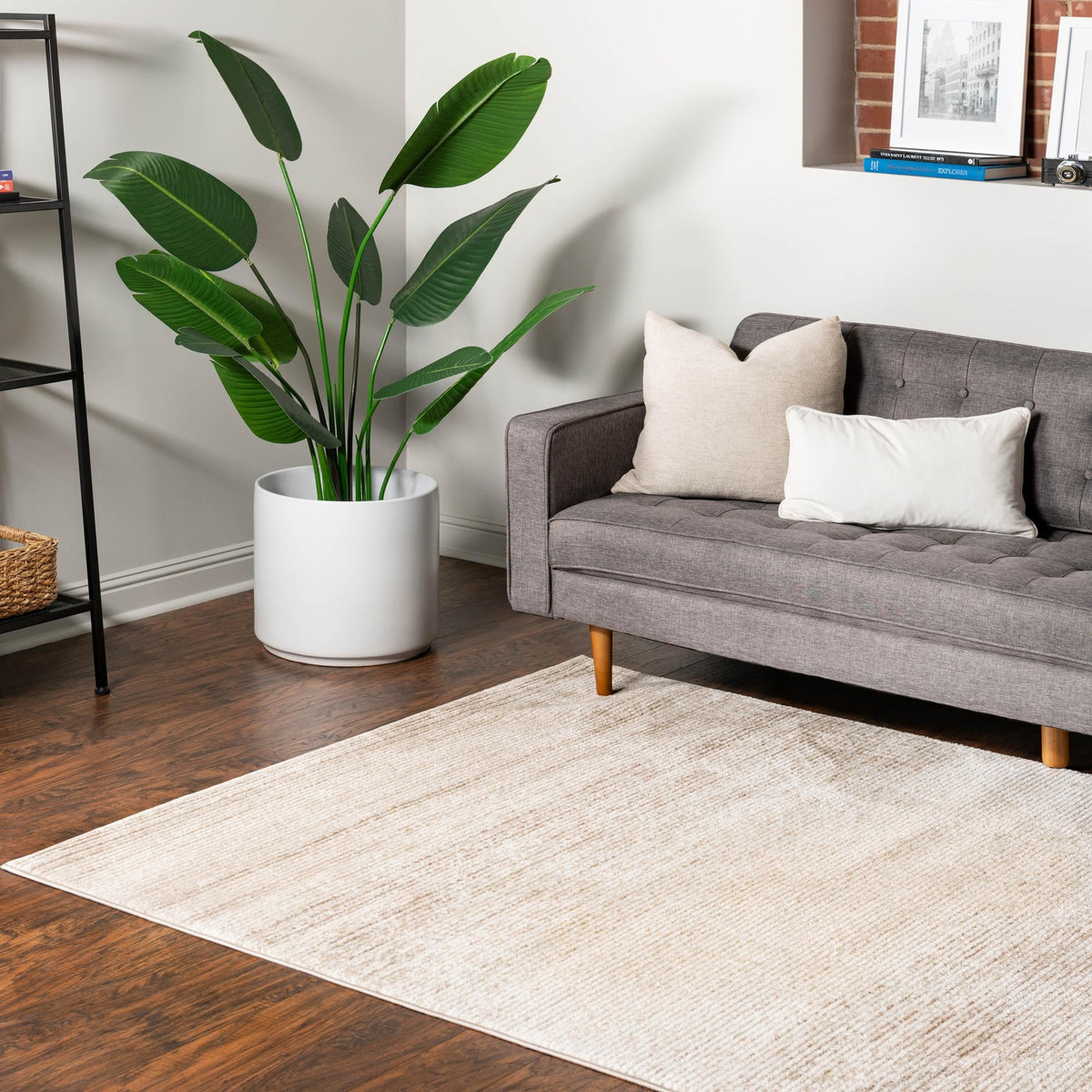 Jewel Oasis Collection Area Rug - Sapphire (Ivory) Rectangle Ivory  lifestyle 15