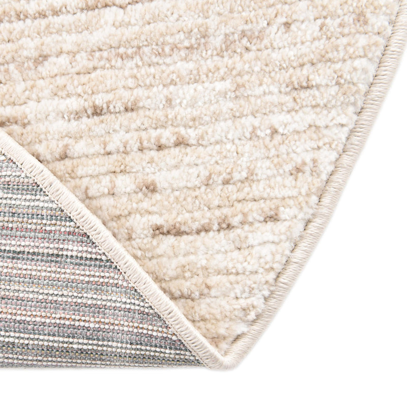 Jewel Oasis Collection Area Rug - Sapphire (Ivory) Round Ivory  lifestyle 59
