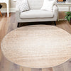 Jewel Oasis Collection Area Rug - Sapphire (Ivory) Round Ivory  lifestyle 89