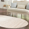 Jewel Oasis Collection Area Rug - Sapphire (Ivory) Oval Ivory  lifestyle 95