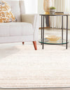 Jewel Oasis Collection Area Rug - Sapphire (Ivory) Octagon Ivory  lifestyle 34