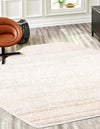 Jewel Oasis Collection Area Rug - Sapphire (Ivory) Octagon Ivory  lifestyle 37