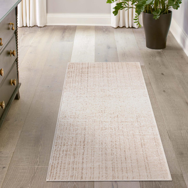 Jewel Oasis Collection Area Rug - Sapphire (Ivory) Runner Ivory  lifestyle 96