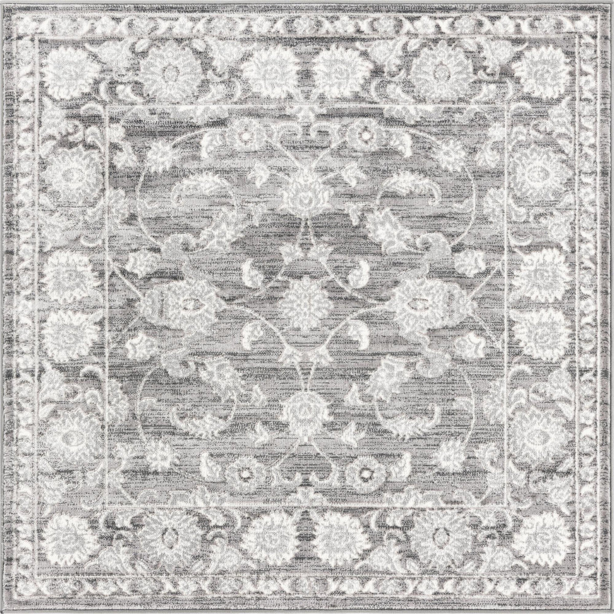 Charleston Elegance Collection Area Rug -  Seaport Square Gray  lifestyle 52