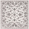 Charleston Elegance Collection Area Rug -  Seaport (white Gray) Square white Gray  lifestyle 42