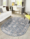 Cascade Range Collection Area Rug -  Shasta (Blue) Oval Blue  lifestyle 57