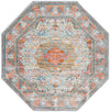 Caribbean Breeze Collection Area Rug -  Floriana Octagon Light Blue  lifestyle 29