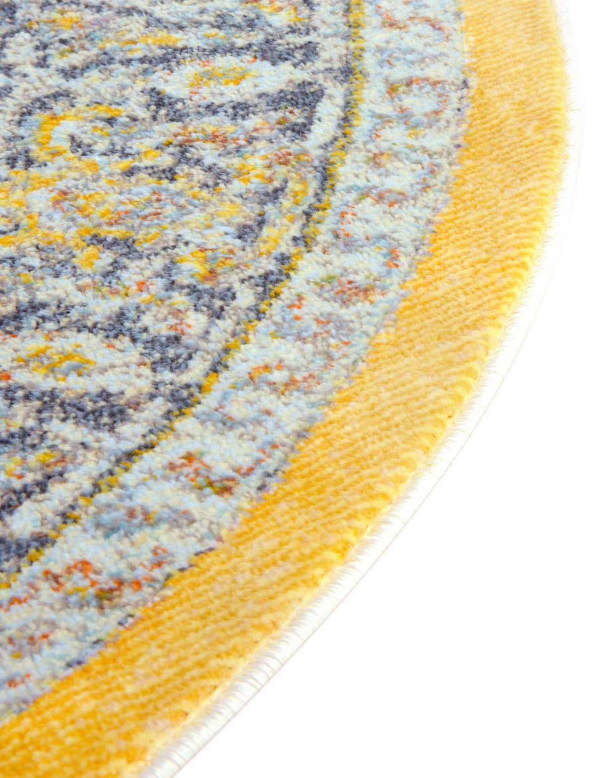 Caribbean Breeze Collection Area Rug -  Andros Oval Yellow  lifestyle 84