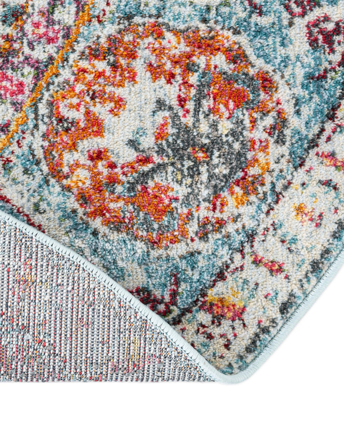 Caribbean Breeze Collection Area Rug -  Xcalak Oval Light Blue  lifestyle 137