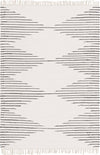 Thar Cotton Collection Area Rug - Jaisalmer (White) Rectangle White  lifestyle 2