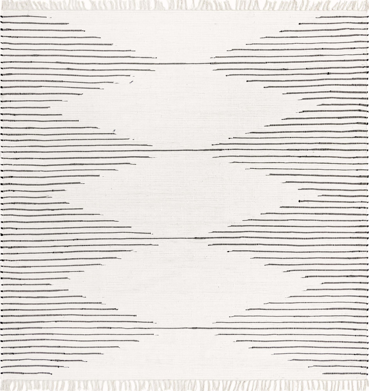 Thar Cotton Collection Area Rug - Jaisalmer Square White  lifestyle 44