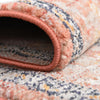 Seville Stripes Collection Area Rug - Cadiz (Brick Red) Round Brick Red  lifestyle 22