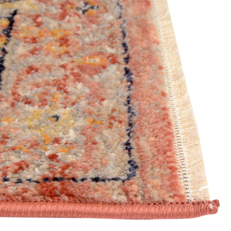 Seville Stripes Collection Area Rug - Cadiz (Brick Red) Square Brick Red  lifestyle 28