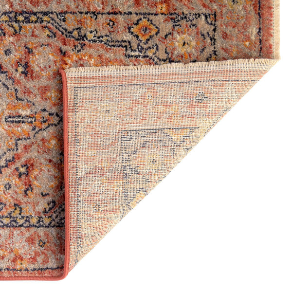 Seville Stripes Collection Area Rug - Cadiz (Brick Red) Square Brick Red  lifestyle 38