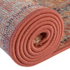 Seville Stripes Collection Area Rug - Cadiz (Brick Red) Square Brick Red  lifestyle 53