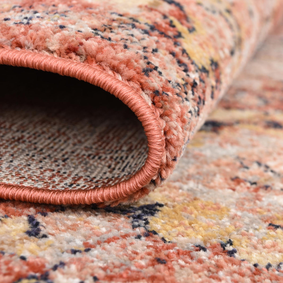 Seville Stripes Collection Area Rug -  Cordoba (Brick Red) Square Brick Red  lifestyle 22