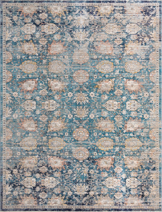 Seville Stripes Collection Area Rug -  Cordoba (Blue) Rectangle Blue Main