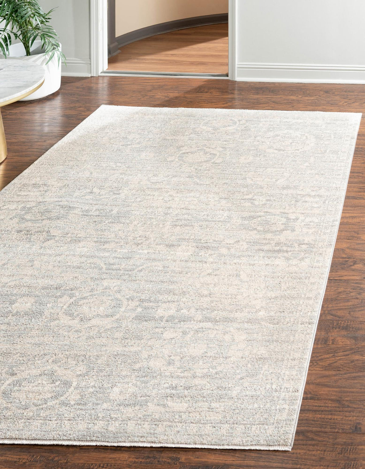 Seville Stripes Collection Area Rug -  Cordoba (Gray) Rectangle Gray  lifestyle 2