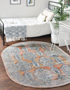 Seville Stripes Collection Area Rug -  Granada (Brick Red) Oval Brick Red  lifestyle 9