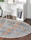 Seville Stripes Collection Area Rug -  Granada (Brick Red) Oval Brick Red  lifestyle 14