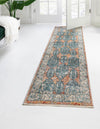 Seville Stripes Collection Area Rug -  Granada (Brick Red) Runner Brick Red  lifestyle 11
