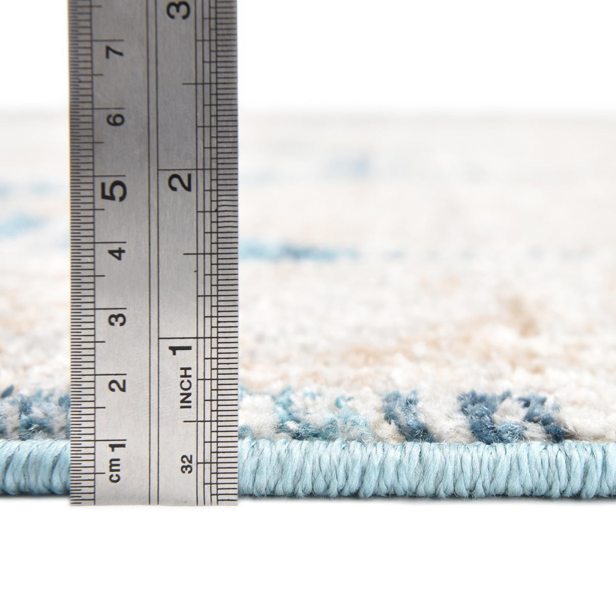 Seville Stripes Collection Area Rug -  Granada (Blue) Square Blue  lifestyle 17