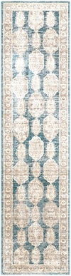 Seville Stripes Collection Area Rug -  Granada (Blue) Runner Blue  lifestyle 29