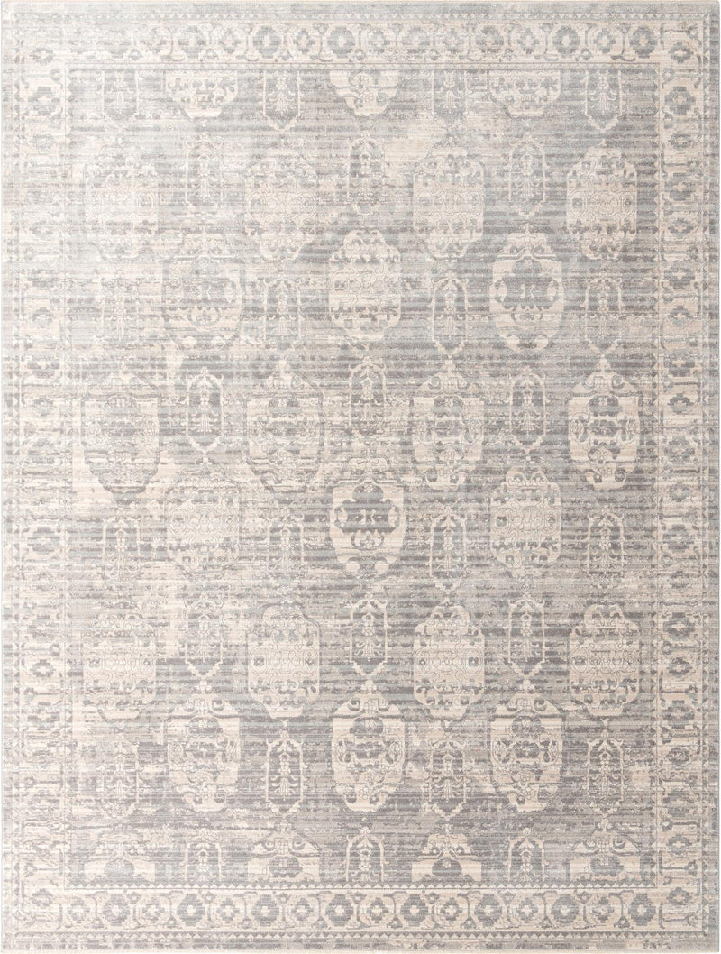 Seville Stripes Collection Area Rug -  Granada (Gray) Rectangle Gray Main