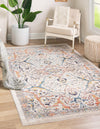 Seville Stripes Collection Area Rug -  Malaga (Ivory) Rectangle Ivory  lifestyle 2