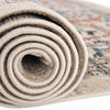 Seville Stripes Collection Area Rug -  Malaga (Ivory) Round Ivory  lifestyle 52