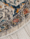 Seville Stripes Collection Area Rug -  Malaga (Ivory) Oval Ivory  lifestyle 22